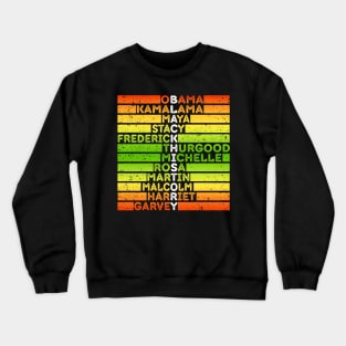 Black History Month Awareness Proud African American Crewneck Sweatshirt